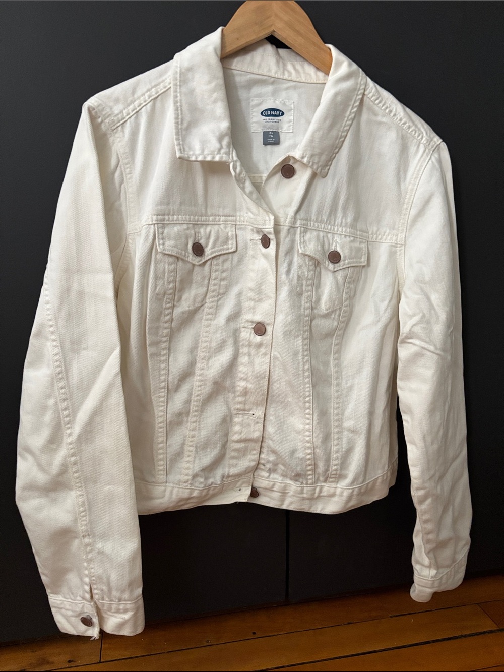 Old Navy Off-White Denim Jacket